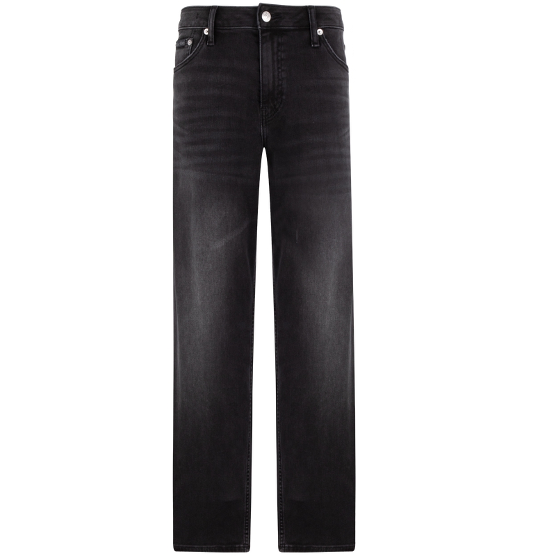 (Women) Calvin Klein Moisture-Wicking 90s Straight Jeans Women Black. J224927