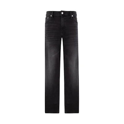 (Women) Calvin Klein Moisture-Wicking 90s Straight Jeans Women Black. J224927