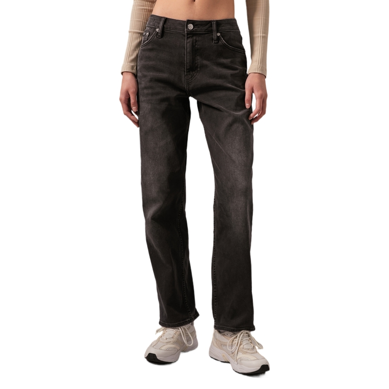 (Women) Calvin Klein Moisture-Wicking 90s Straight Jeans Women Black. J224927 圖 4