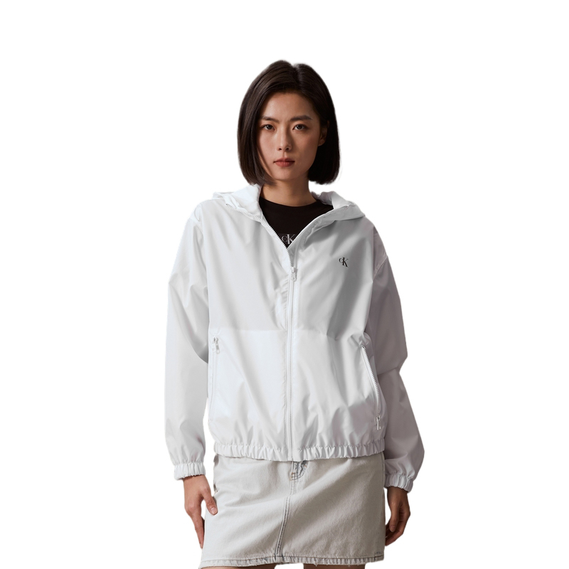 Cheap (W) Calvin Klein 户外休闲宽松字母印花轻薄连帽夹克 J223497