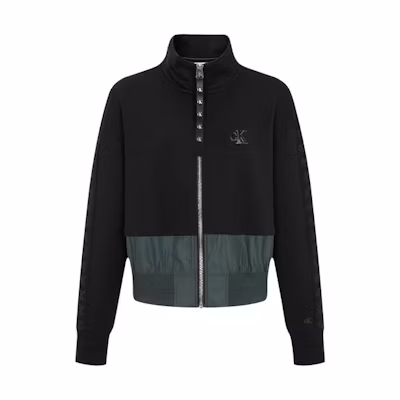 (Women) Calvin Klein Patchwork Casual Jacket - Black J219939
