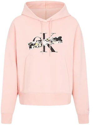 (W) Calvin Klein 粉色極簡印花抽繩連帽衫 J220165-TKY Order (W) Calvin Klein 粉色極簡印花抽繩連帽衫 J220165-TKY