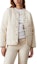 Order (Women) Calvin Klein Quilted Loose-Fit Collarless Denim Jacket Natural Beige Women欧版 J20J223883-1AA