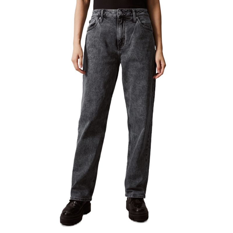 (Women) CALVIN KLEIN Re-Issue 90s Retro Straight Jeans Women Denim Grey. J223386 圖 4