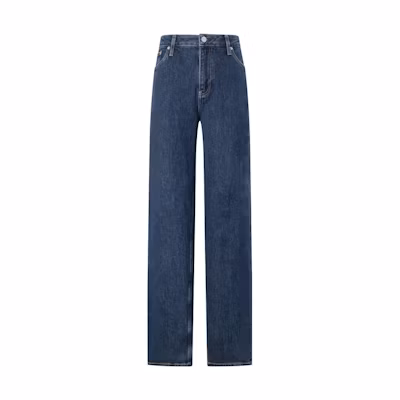 (Women) Calvin Klein Reissue 90s Retro Dark Straight Jeans Deep Blue Women. J223953