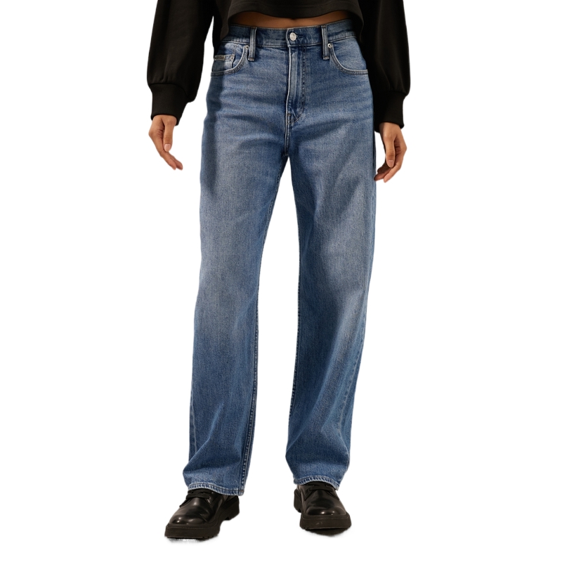 (Women) CALVIN KLEIN Reissue '90s Retro Straight Jeans Women Light Blue J224665 圖 4