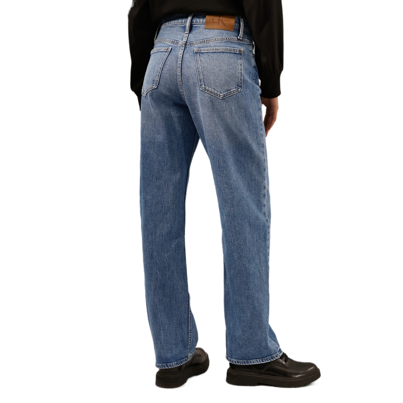 (Women) CALVIN KLEIN Reissue '90s Retro Straight Jeans Women Light Blue J224665 圖 5