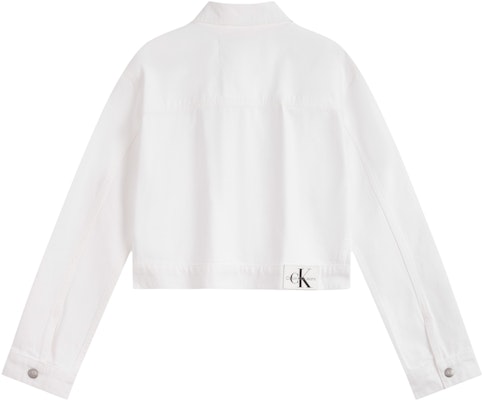 (Women) CALVIN KLEIN Retro Cotton Zip Denim Jacket Women Denim White. J223475 Lookbook (Women) CALVIN KLEIN Retro Cotton Zip Denim Jacket Women Denim White. J223475