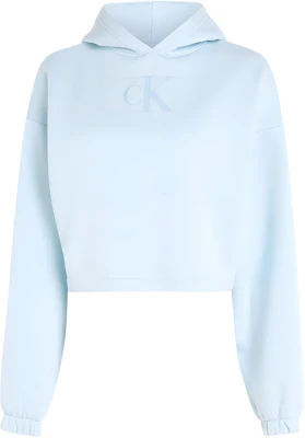 (W) Calvin Klein 蓝色亮片标志短款连帽衫(欧版) J20J222962-CYR Buy (W) Calvin Klein 蓝色亮片标志短款连帽衫(欧版) J20J222962-CYR