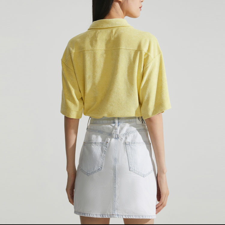 Purchase (W) Calvin Klein简约刺绣抽绳Polo卫衣茉莉黄 J221338-KCQ