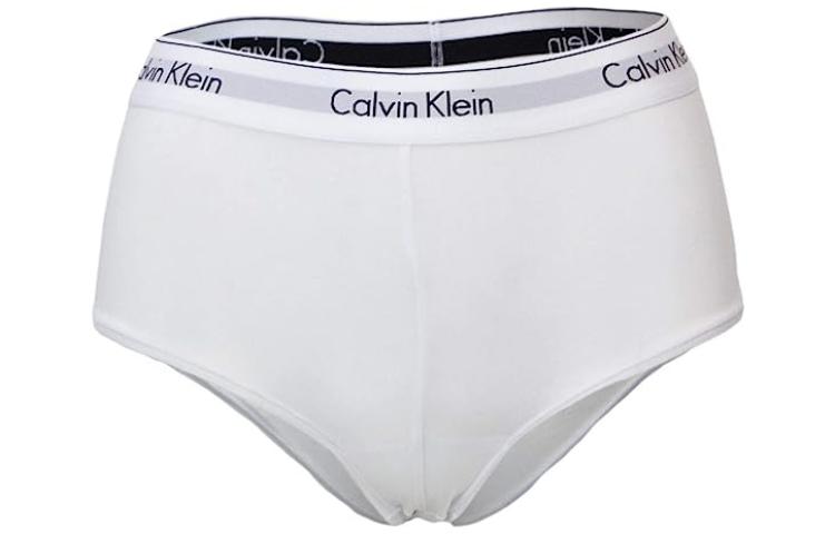 (Women) Calvin Klein Solid Cotton Bikini Briefs Women White. F3788E100
