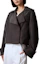 Order (Women) Calvin Klein Solid Short Jacket for Women Iron Brown 40WK546-BAY