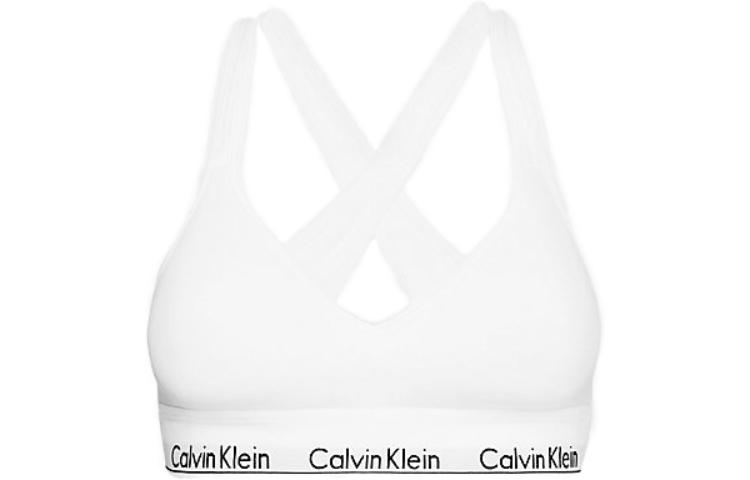 (Women) Calvin Klein Solid V-Neck Slim Pullover Bralette. QF1654E-100