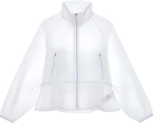 (W) Calvin Klein 纯白色拉链立领夹克 J218658-YAF Buy (W) Calvin Klein 纯白色拉链立领夹克 J218658-YAF