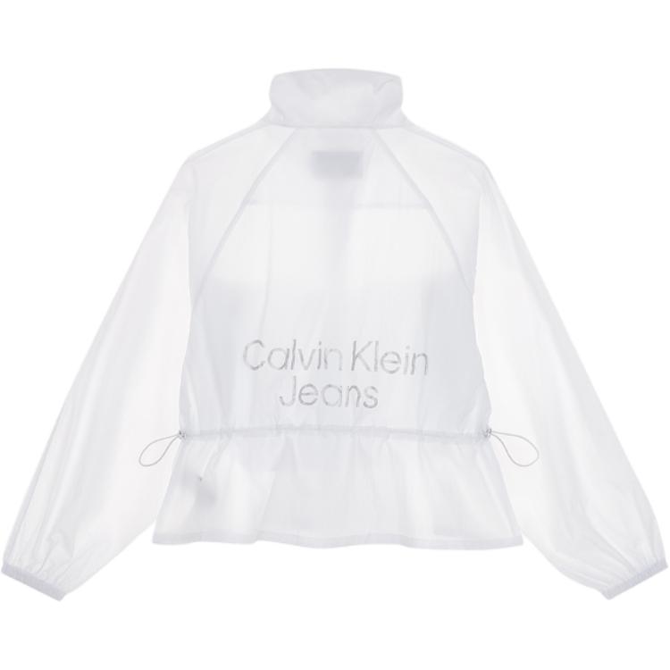 Lookbook (W) Calvin Klein 纯白色拉链立领夹克 J218658-YAF