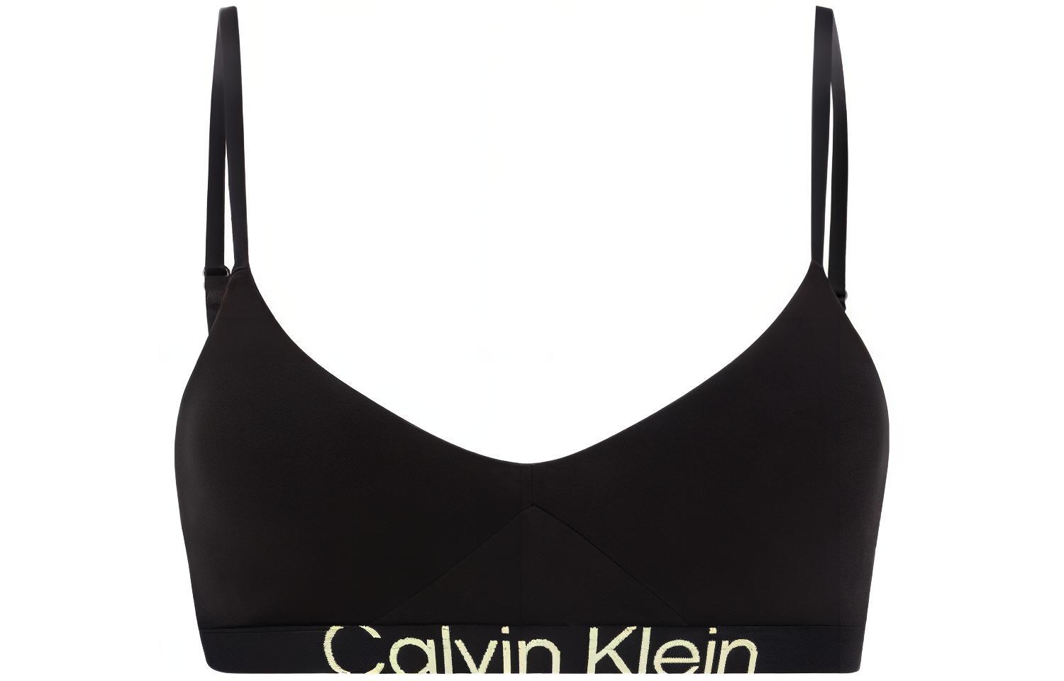 (Women) Calvin Klein Space Black Soft Padded Wireless Sport Bra. QF7398AD-UB1