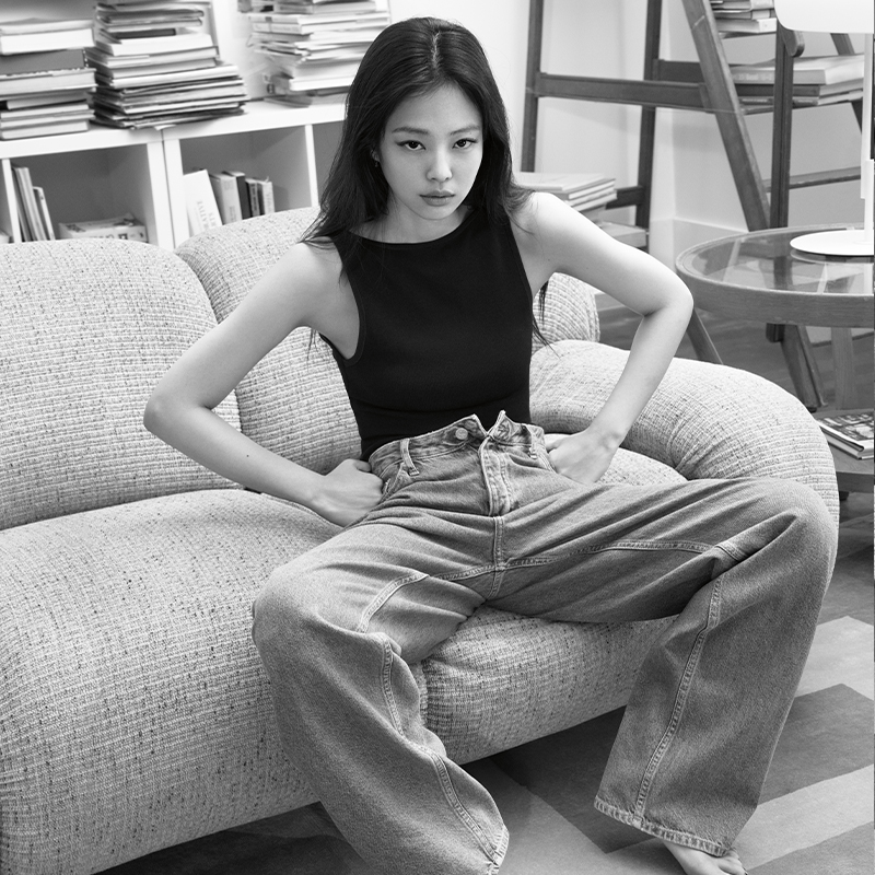 (Women) CALVIN KLEIN SS23 Retro 90s Straight-Leg Vintage Blue Jeans  Denim Blue J223725 圖 4