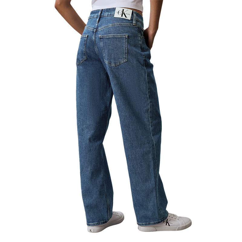 (Women) CALVIN KLEIN SS23 Retro 90s Straight-Leg Vintage Blue Jeans  Denim Blue J223725 圖 6