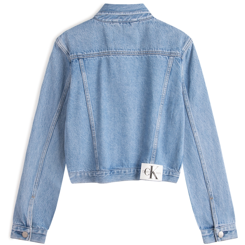 Lookbook (W) カルバンクライン SS24 ミニマリスト デニム ライトブルー カラージャケット. J223683