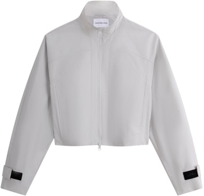 (Women) CALVIN KLEIN SS24 Outdoor Casual Sport Short Jacket with Stand Collar. J223340 Order (Women) CALVIN KLEIN SS24 Outdoor Casual Sport Short Jacket with Stand Collar. J223340