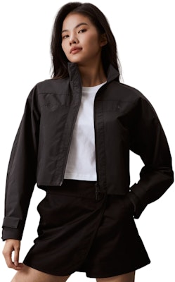 (Women) CALVIN KLEIN SS24 Outdoor Casual Sport Short Jacket with Stand Collar. J223340 1