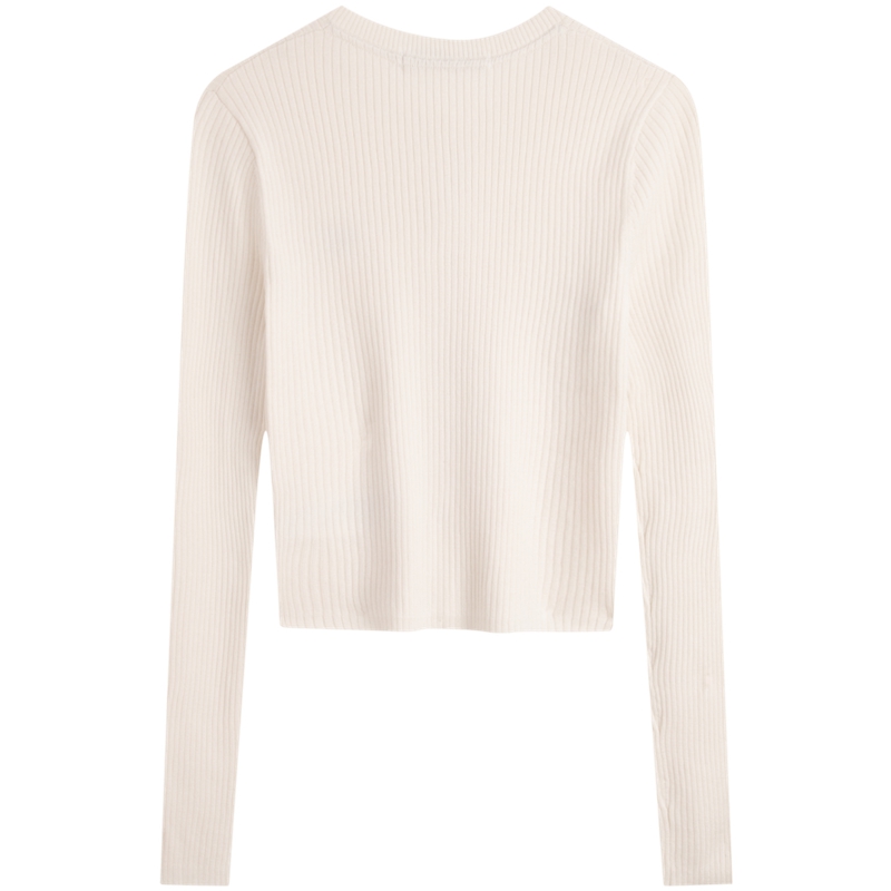 Lookbook (Women) CALVIN KLEIN SS24  Slim Fit Embroidered Lyocell Blend Cardigan Sweater J223846