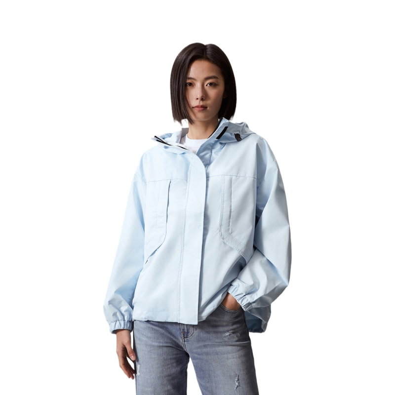 Details for (W) CALVIN KLEIN SS24 Jaket Hoodie Tahan Air & Angin Untuk Camping & Hiking J223844