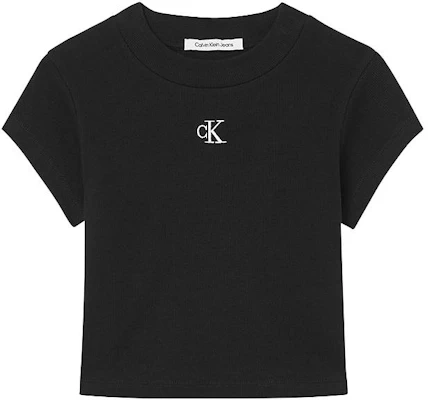 (W) Calvin Klein Slim-Fit Tee Lengan Pendek Sulaman Logo untuk Musim Panas J20J218337 Buy (W) Calvin Klein Slim-Fit Tee Lengan Pendek Sulaman Logo untuk Musim Panas J20J218337
