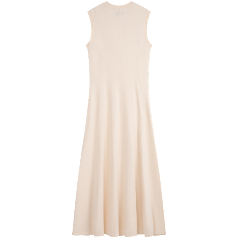 Lookbook (W) Calvin Klein 女款無袖A字長洋裝 燕麥白 夏季系列 40WK278