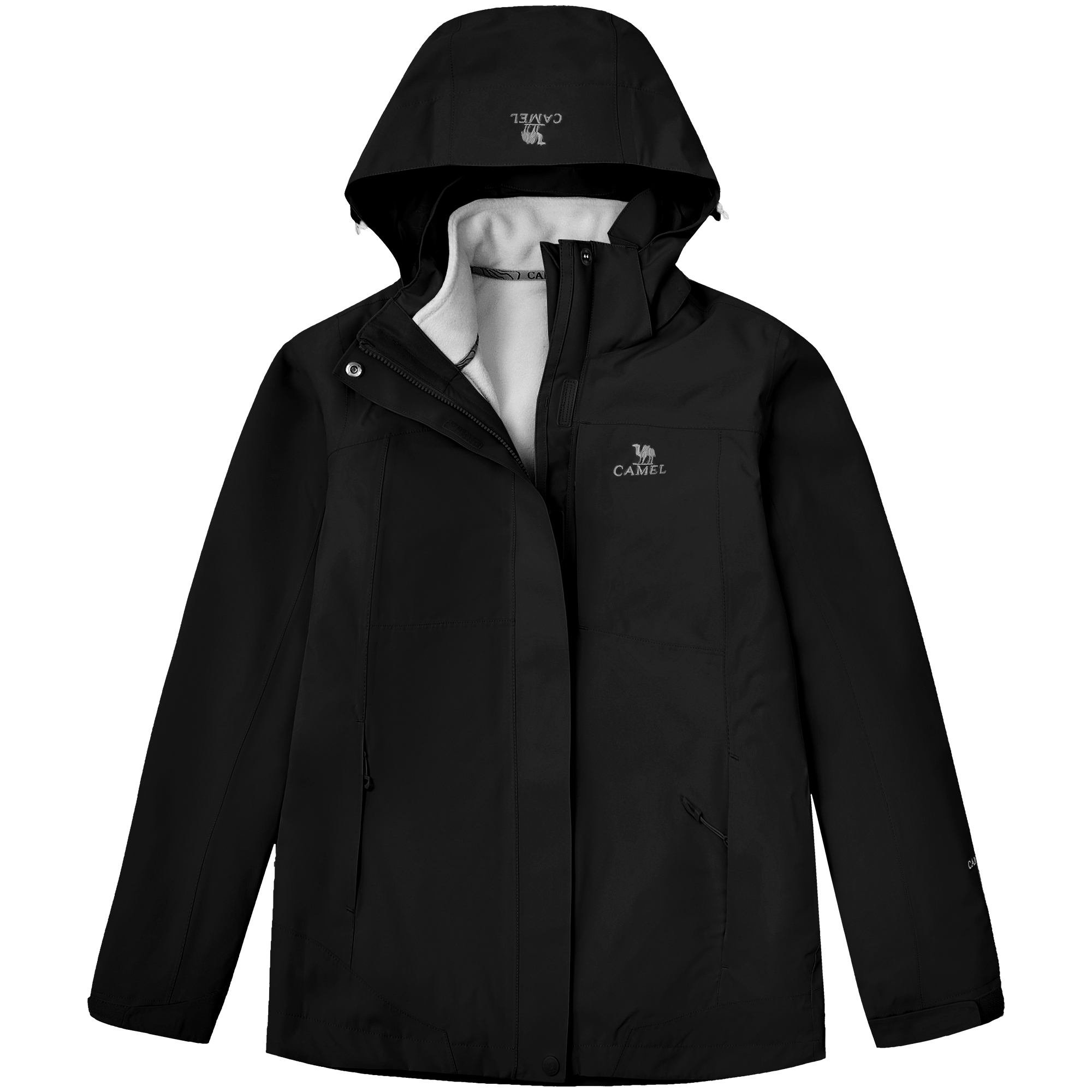 (Women) CAMEL All-Weather 3-in-1 Waterproof Windproof Jacket with Removable Fleece A9W114120-1