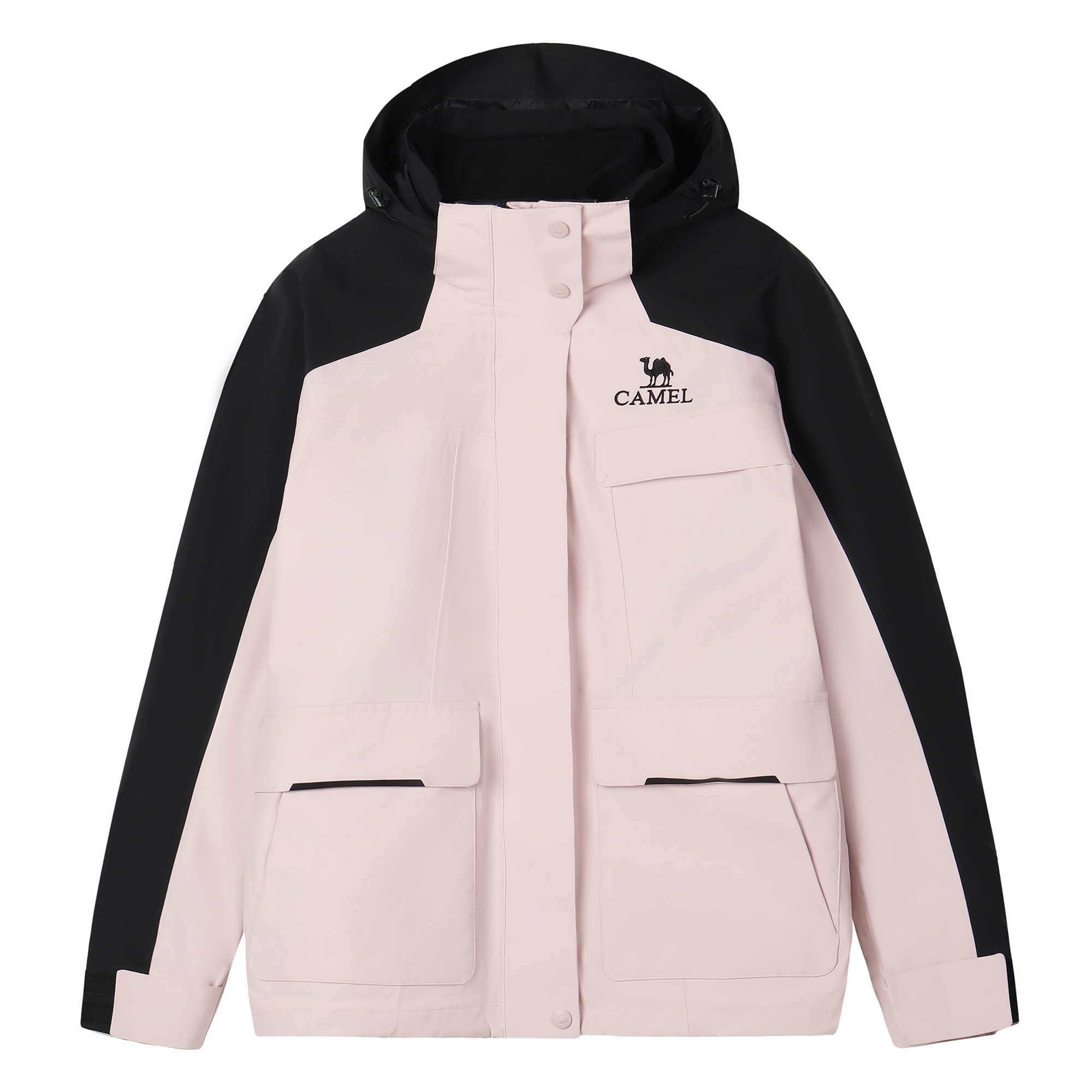 (Women) CAMEL All-Weather Outdoor Waterproof Windproof Hiking Jacket. A23CA31070