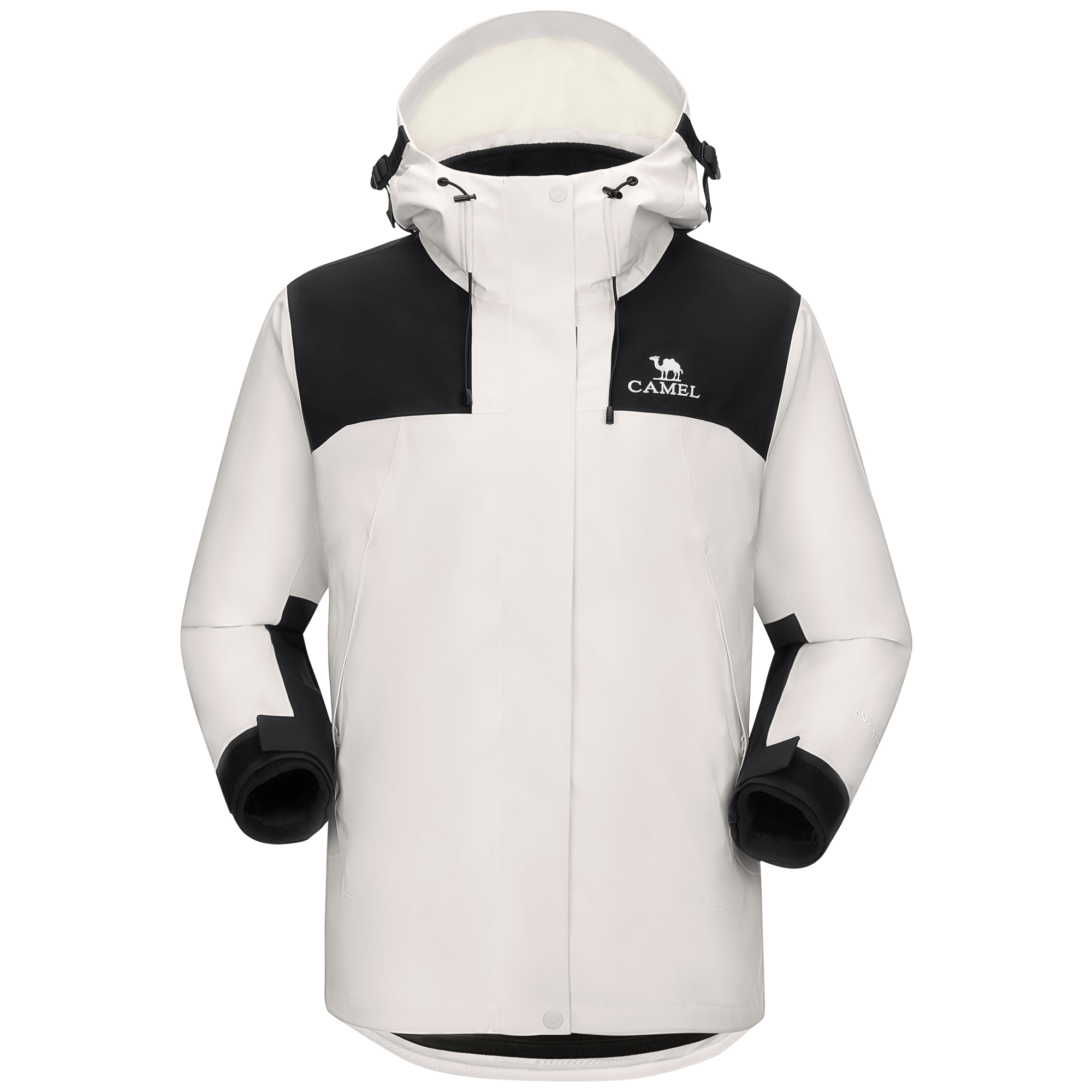 (Women) CAMEL All-Weather Waterproof 3-in-1 Fleece Hiking Jacket for Outdoor Travel. A23CAEO148