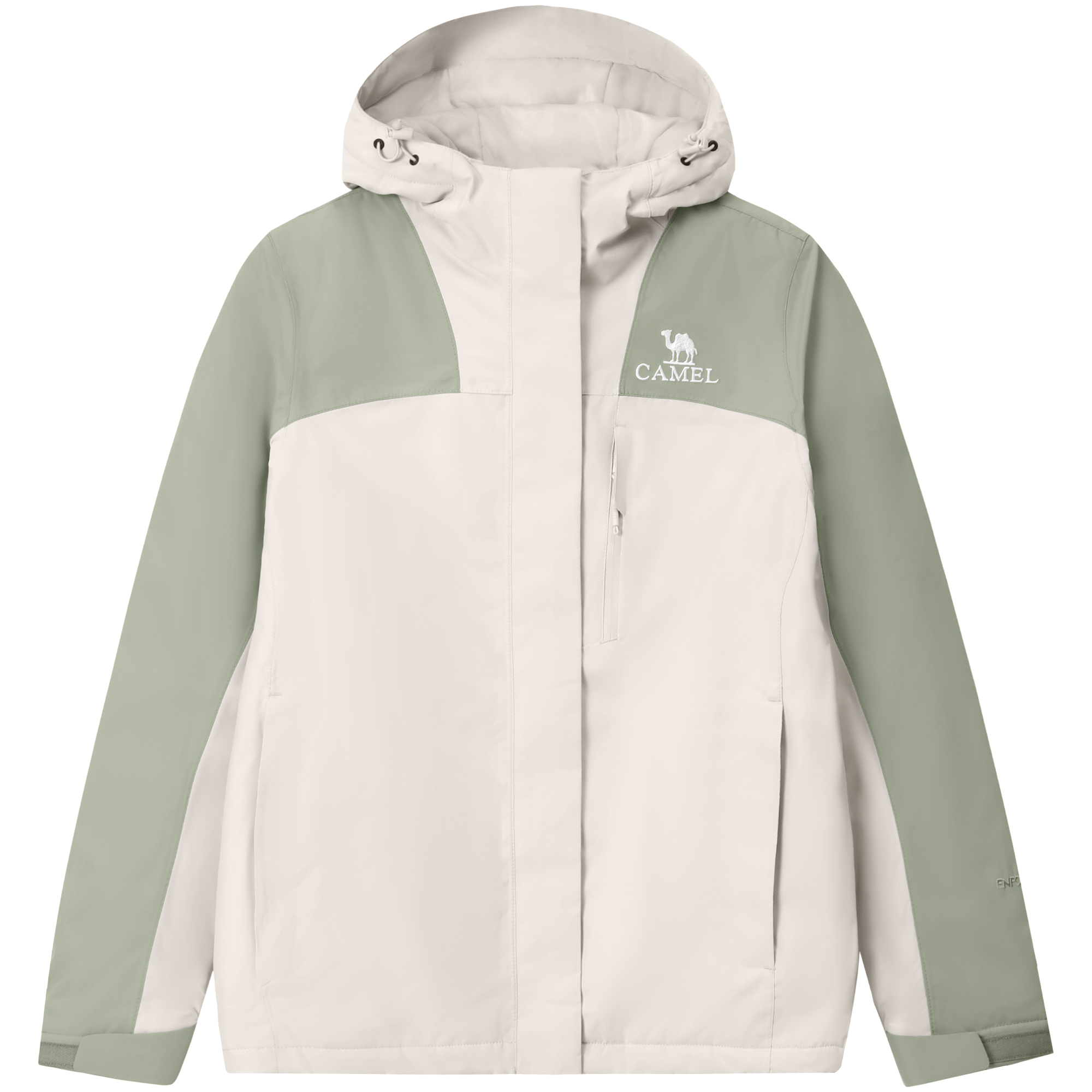 (Women) CAMEL All-Weather Waterproof Insulated Colorblock Outdoor Jacket A23CA70136