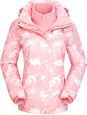 (W) CAMEL 珊瑚粉3合1防水防風保暖抓絨外套 T1W146143 Buy (W) CAMEL 珊瑚粉3合1防水防風保暖抓絨外套 T1W146143