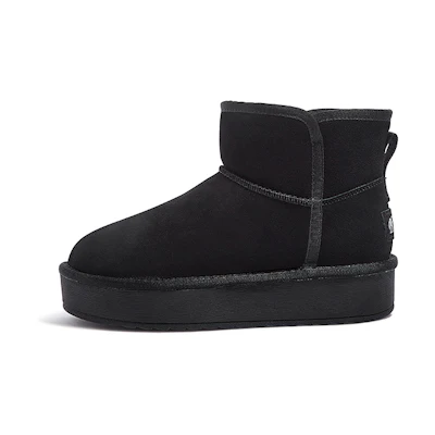 (W) CAMEL CROWN 'Petite Thick Sole Height-Increasing Fleece-Lined Warm Snow Boots'