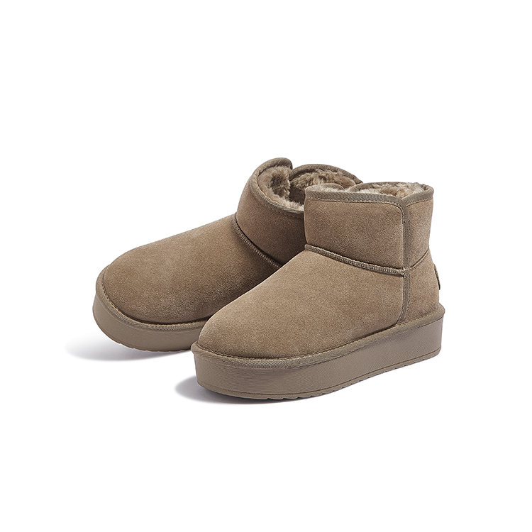 Cheap (W) CAMEL CROWN 'But Tapak Tebal Tinggi Bulu Kasut Salji Musim Sejuk Wanita' L23W275056