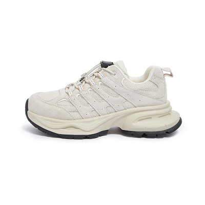 (W) CAMEL CROWN 'Round Toe Lace-Up Low-Top Dad Shoe'