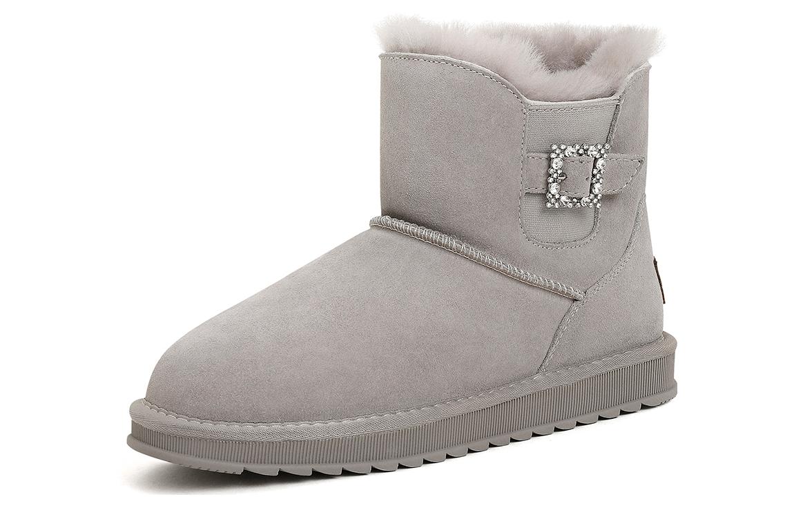 Purchase 駱駝保暖防滑加絨加厚平底厚底短筒雪地靴女款