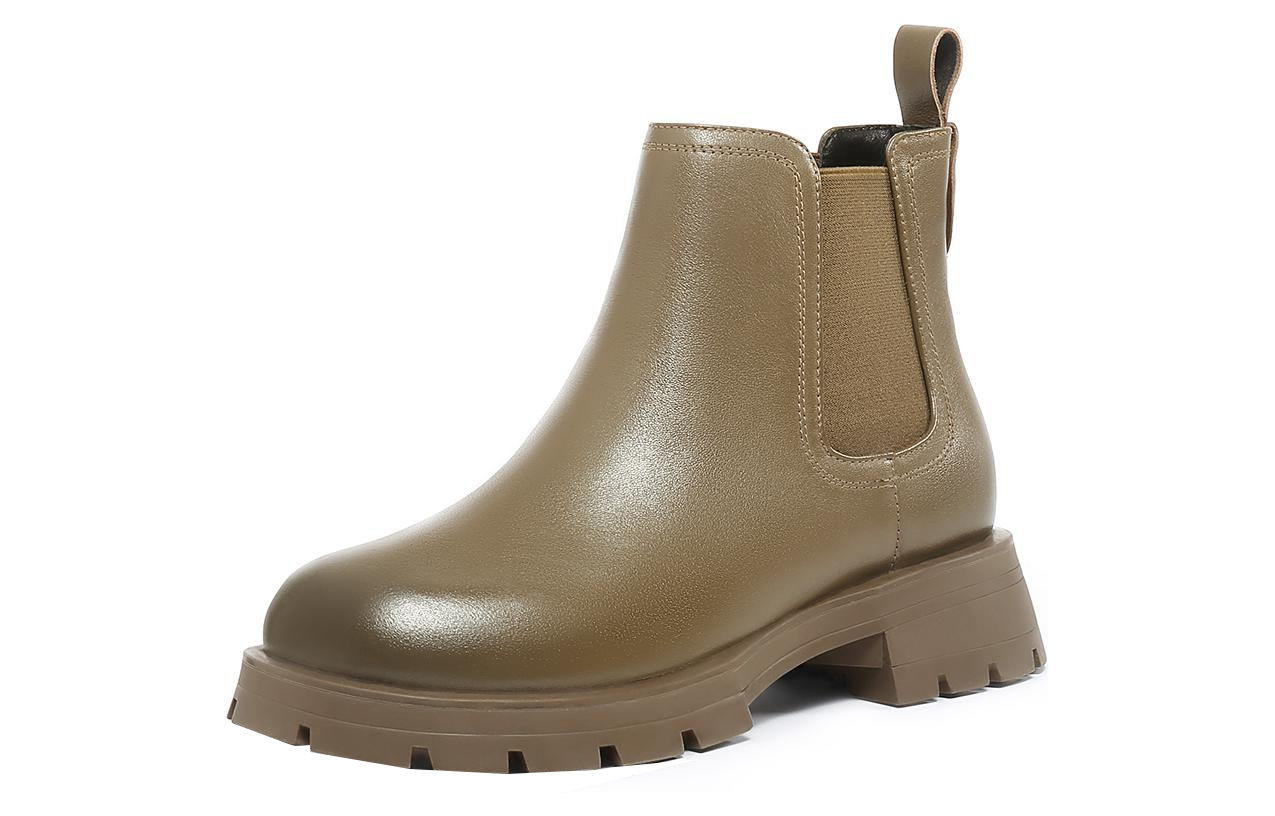 (W) CAMEL CROWN Ankle Boot 'Khaki Green'