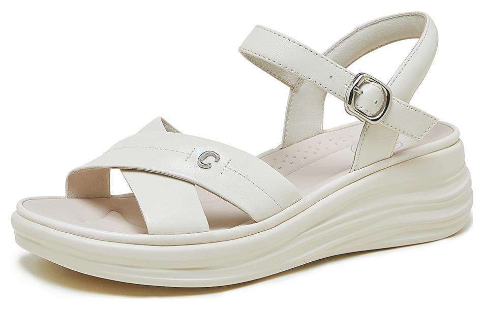 (W) CAMEL CROWN Beach Sandals 'CMFT Shock-Absorbent Thick Sole'