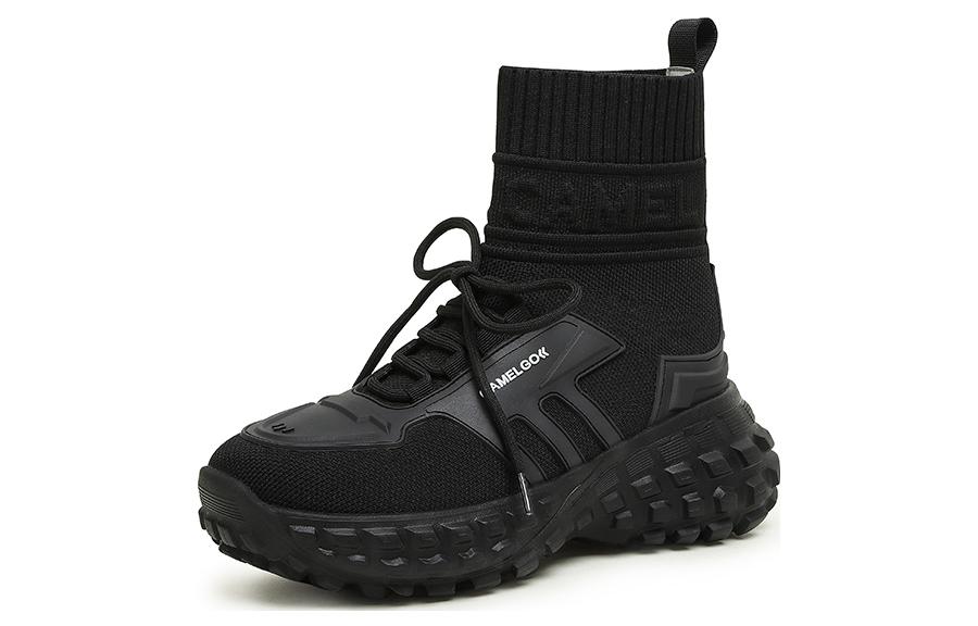 (W) CAMEL CROWN Casual Knit Elastic High-Top 'Shock-Absorbing Slip-Resistant'