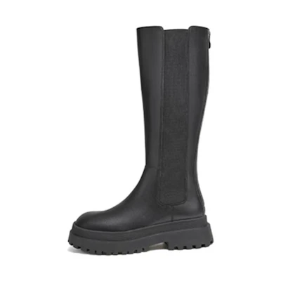 (W) CAMEL CROWN Chelsea Boot High-Top 'Black'