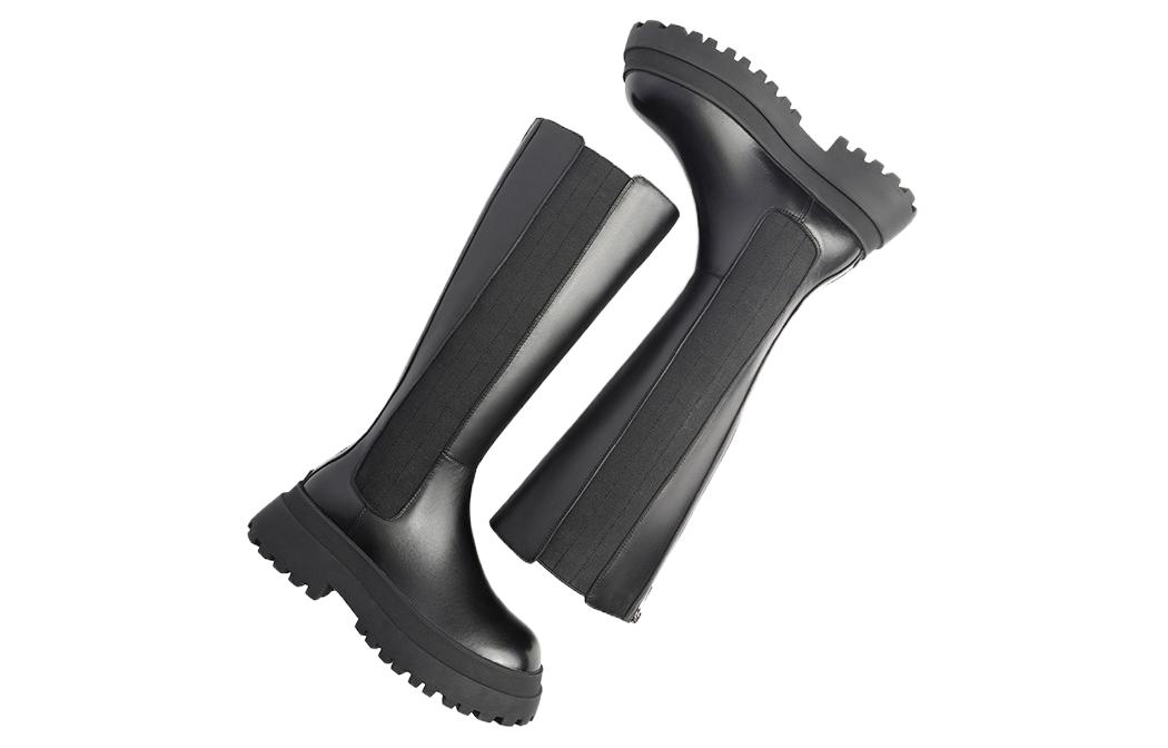 (W) CAMEL CROWN Chelsea Boot High-Top 'Black' 圖 4