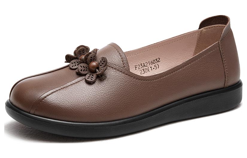 (W) CAMEL CROWN CMFTable Versatile Durable 'Genuine Leather Flat Ladies Casual Shoe' 圖 2