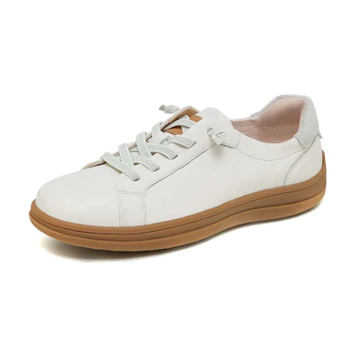 (W) CAMEL CROWN Elastic Band Thick Sole Low Top Sneaker 'Simple Elegance'