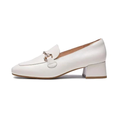 (W) CAMEL CROWN Leather Loafer 'Casual'