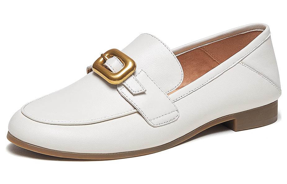 (Women) CAMEL CROWN Loafer 'Elegant Casual Comfort Cream' L23A007065