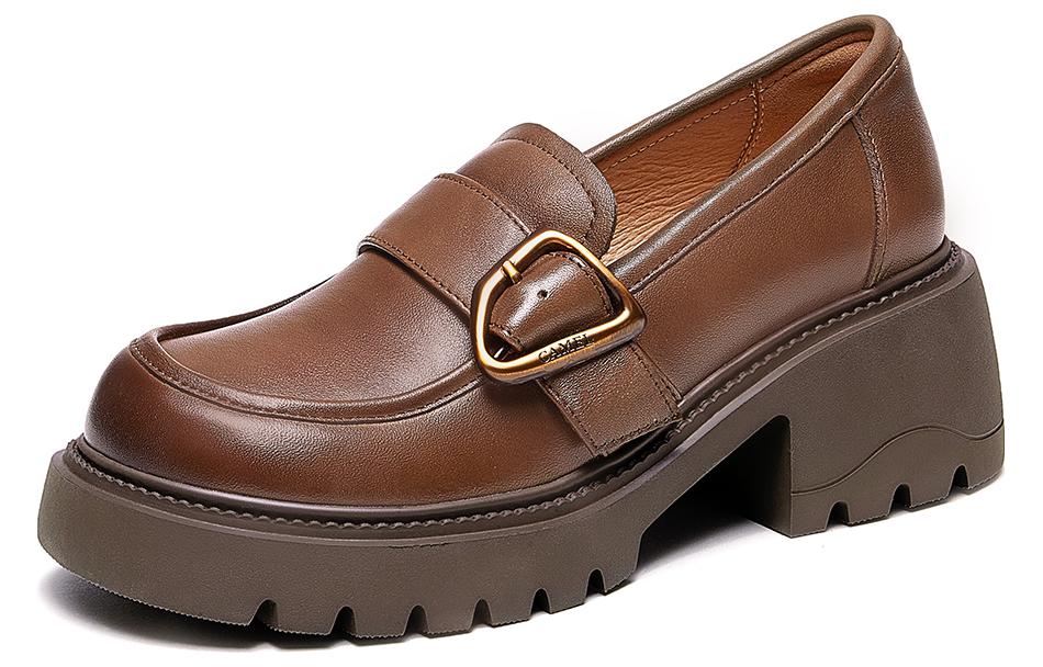 (Women) CAMEL CROWN Loafer 'Thick Sole Casual' L23A714055