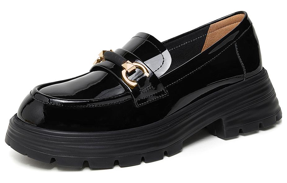 (W) CAMEL CROWN Loafer 'Thick Sole Chunky Heel'