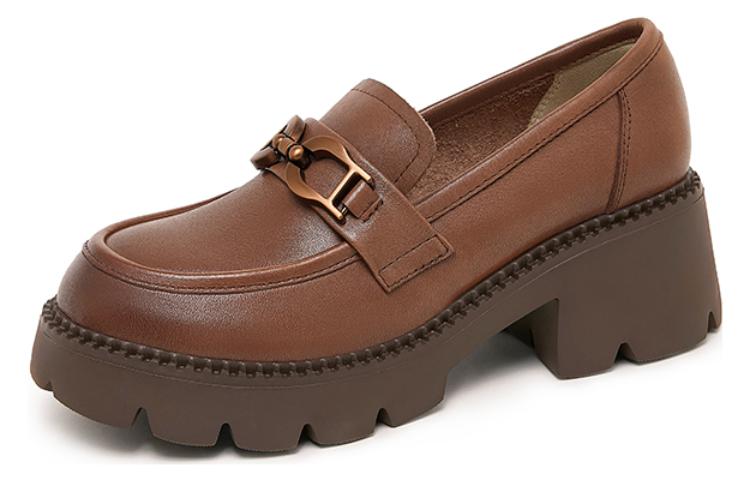 (W) CAMEL CROWN Loafers 'Soft CMFT'